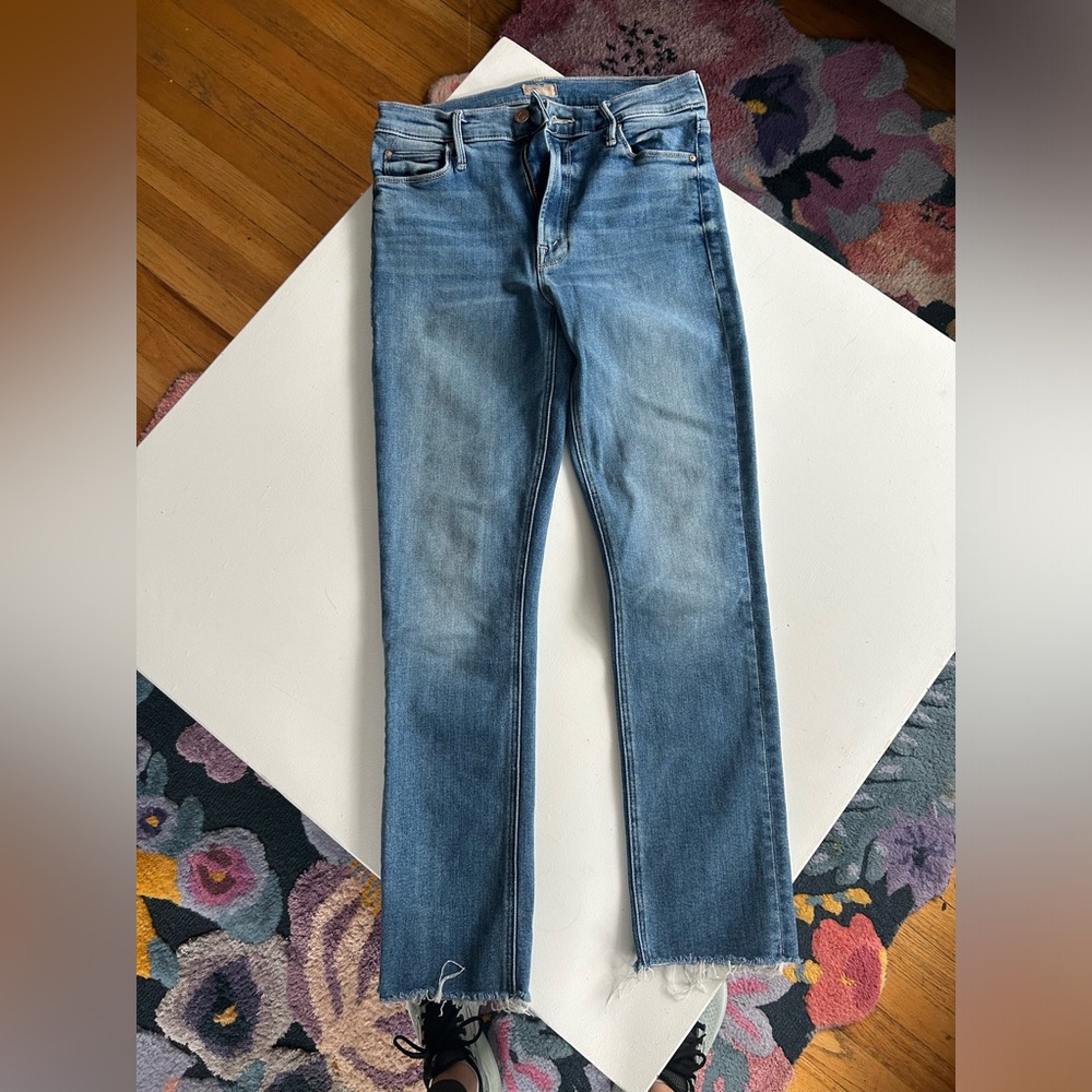 Mother the dazzler midrise ankle Street jeans